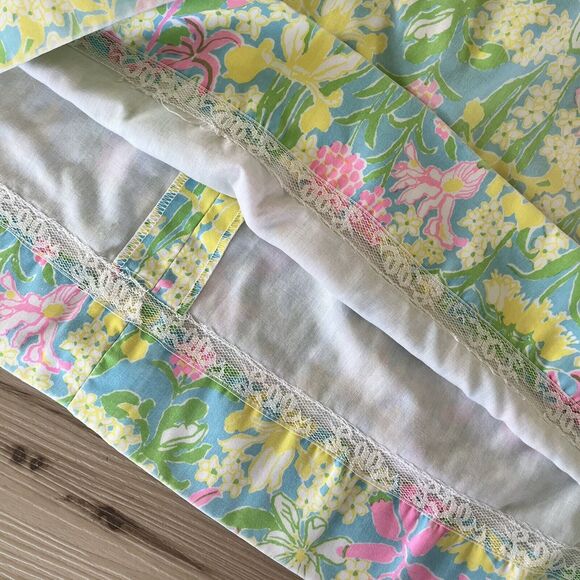 Vintage RARE 60s 70s The Lilly Pulitzer High Waist Floral A-Line Skirt Size 8 - Picture 6 of 6